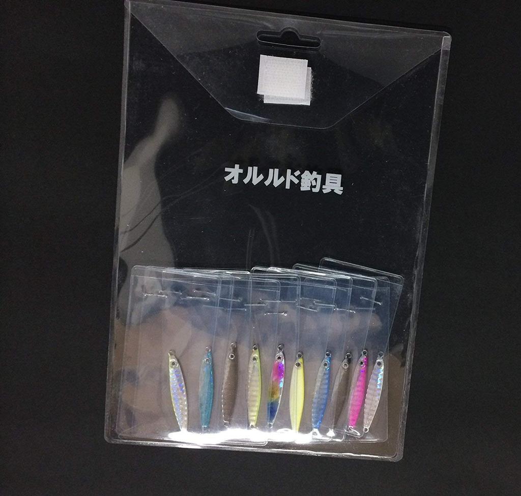 Imported Orurdo Fishing Gear Lure 10 Metal Ideal for flat fish and rockfish such as dolphin salt and jigging qb100006a08 [Regular Goods] Set, pieces,