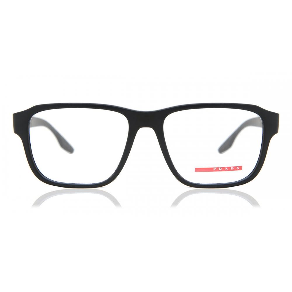 

Prada Linea Rossa Ps04nv Dg01o1 Men Eyeglasses Black Rubber/54