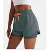 Pantaloni Scurți Sport Femei Vară Hot Pants Alergare Nocturnă Anti-alunecare Pantaloni Yoga Casual Uscare Rapidă Respirabil Fals Două Perechi de Pantaloni Fitness