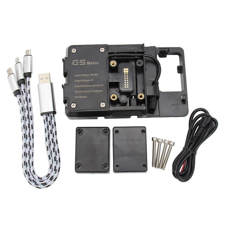 Universal Phone Mount With USB Charger BMW R1250GS F900R F850GS Motorcycle GPS Navigation Holder