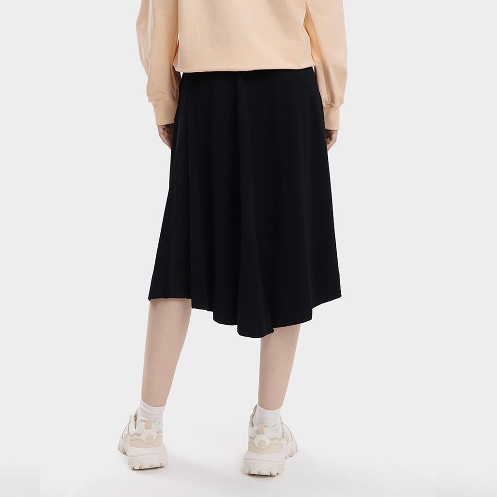 New FILA Casual Long Skirt Women's Pitch Black F11W338312F-BK