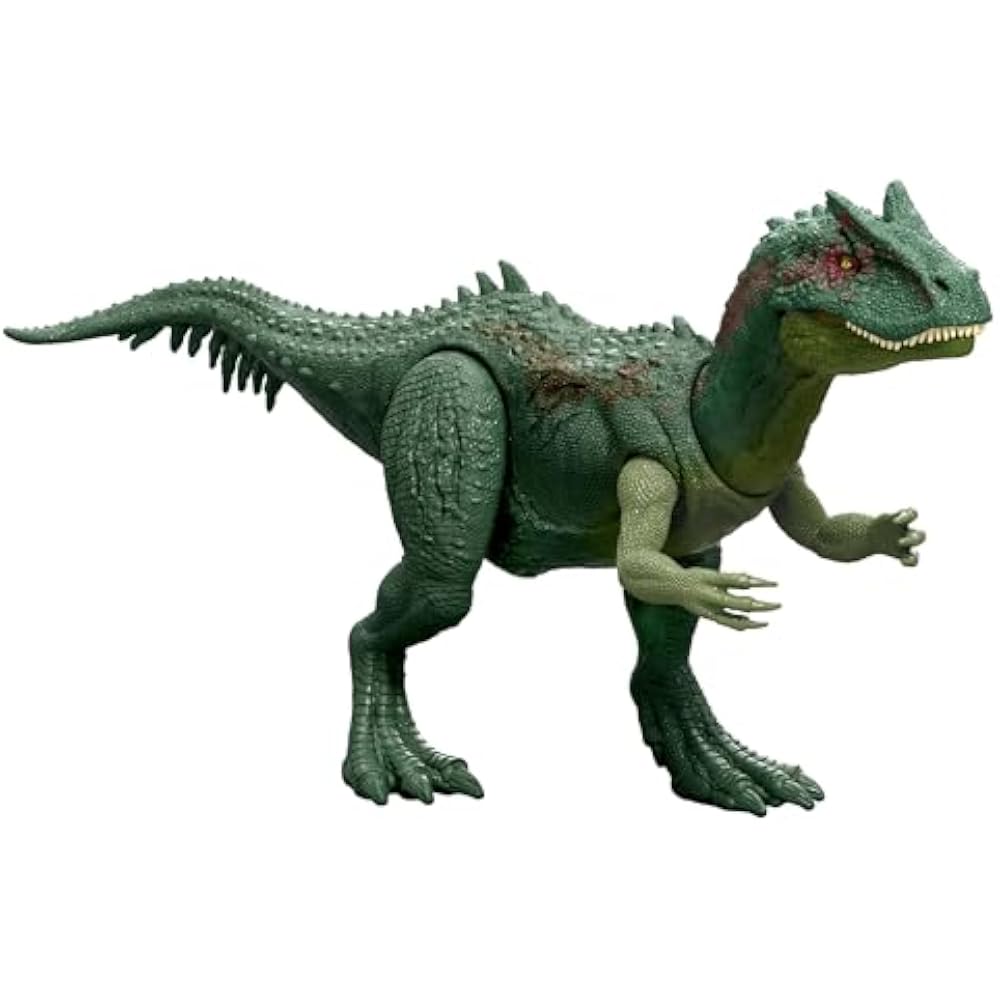 Mattel Jurassic World (JURASSIC WORLD) damage! Hikaru Allosaurus, Figure Dinosaur Toy for Kids, T...