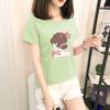 GMXIA Short Sleeve T-shirt Women Loose Ins Women's Crewneck Base Shirt