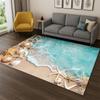 Starfish Beach Sand Shell Sea Star Carpet Rug for Bedroom Living Room Sofa Playroom Doormat Home Decor,Kid Area Rug Non-slip