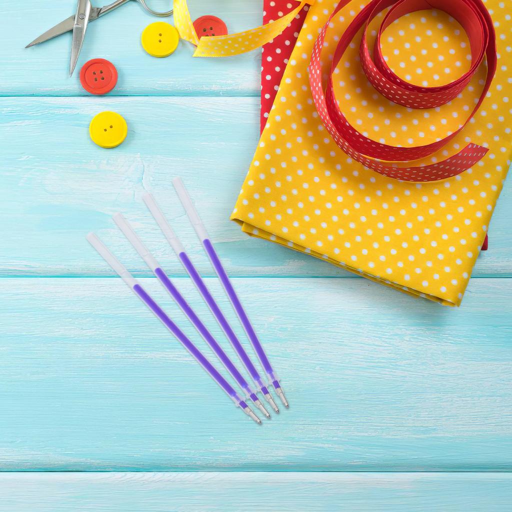 100Pcs Heat Erasable Fabric Marker Refills Blue Disappearing Ink Pen for Sewing Quilting Embroidery Pattern Transfer Marker
