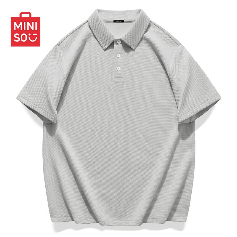 MINISO Men's Waffle Polo Shirt
