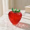 Portable Stress Ball Clear Strawberry Toy Giant Red Pink Squeeze Relief Toy for Relieve Stress Fake Fruit Sensory Fidget Relaxation Hand