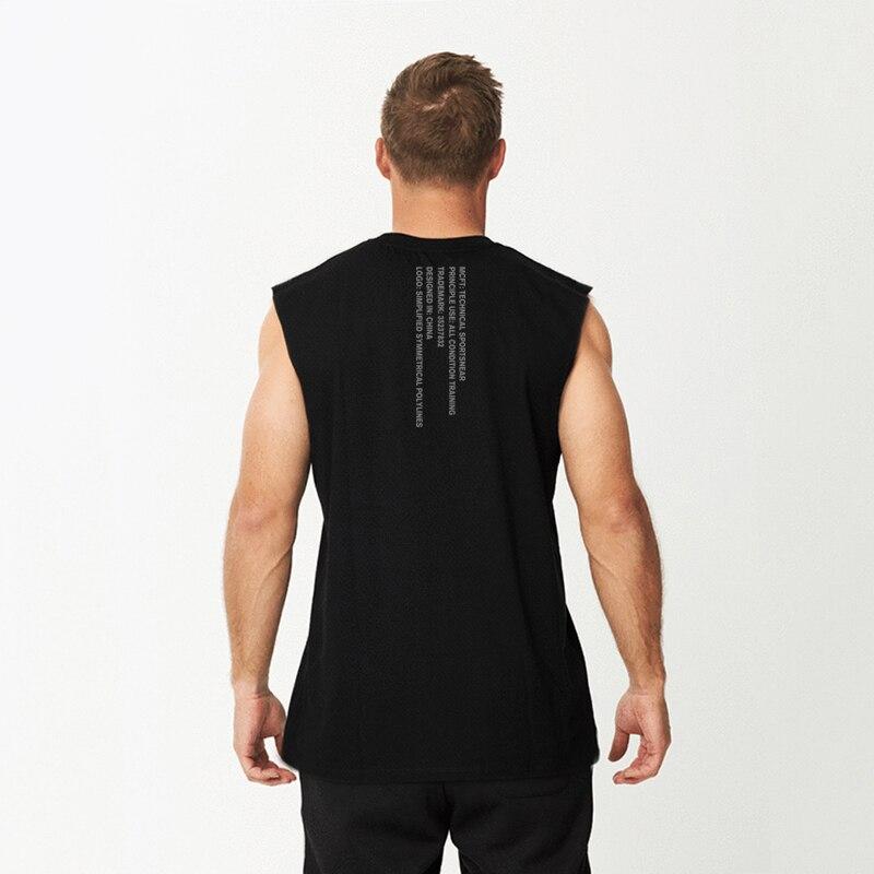Muscleguys Spersonalizowany Nadruk Trendowa Kamizelka Sportowa Profesjonalna Koszulka Bez Rękawów na Siłownię 5 Dostępnych Kolorów Męskie Top Tank do Fitnessu i Kulturystyki