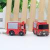Schöner Feuerwehrauto-Schlüsselanhänger mit LED-Sound, Handtasche, Hängedekoration, Spielzeug, Geschenk