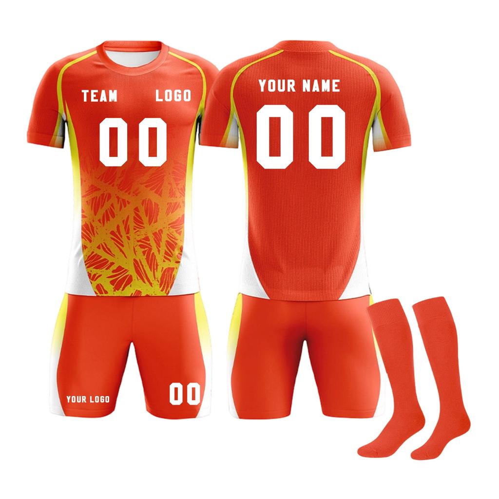 DIY Custom Adult And Children Three-piece Football Uniforms