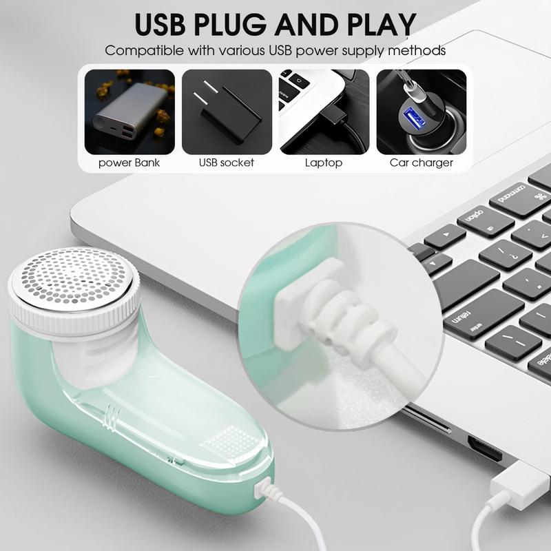 USB Electric Household Clothes Shaver Fabric Lint Remover Fuzz Electric Fluff Portable Brush blade Lint Remover Trimmer