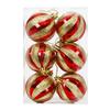 6Pcs/Set Gift Xmas Tree Decoration 6cm Christmas Spheres Pendant  Party Decoration