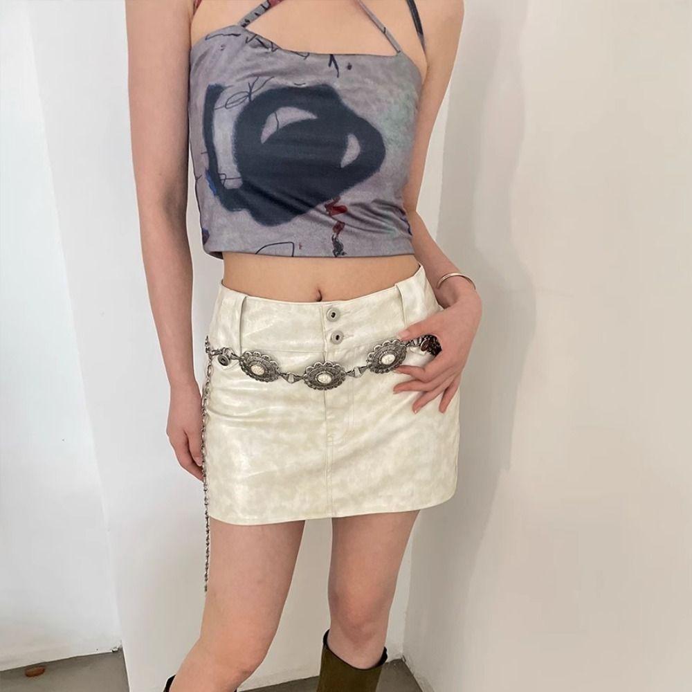 Metal Chain Belt Gold Silver Dress Belt Chain New Waist Chain  Women
