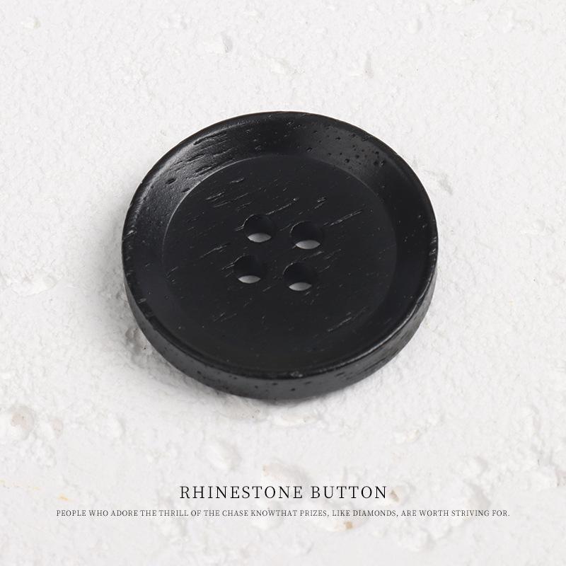 

5 шт. Винтажный костюм Тренч Куртка Окрашенные пуговицы из кости рогатого скота Сделано под старину Хаки Кофе Свитер Кардиган Пальто Пуговицы вверх ногами 15mm Premium Black