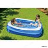 JILONG Giant Rectangle Pool 200cm (200x150x50cm) (Inflatable Size) with Large Air Stopper and Drain Plug, JL-687942 BL