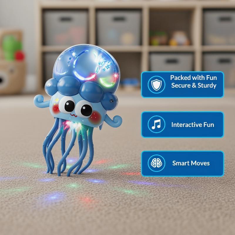 Intelligentes tanzendes Oktopus-Spielzeug LED-Licht lustiger Stressabbau Plastikmodell Geschenk für Jungen Mädchen Kreativität Pädagogisch