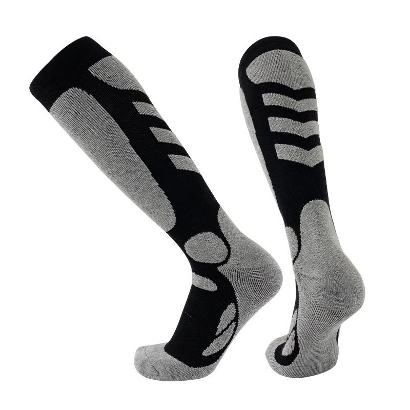 

Ski Socks Outdoor Sports: Thick Terry, Over-Calf, Sweat-Absorbent, Warm & Comfortable Hiking Socks 40-45