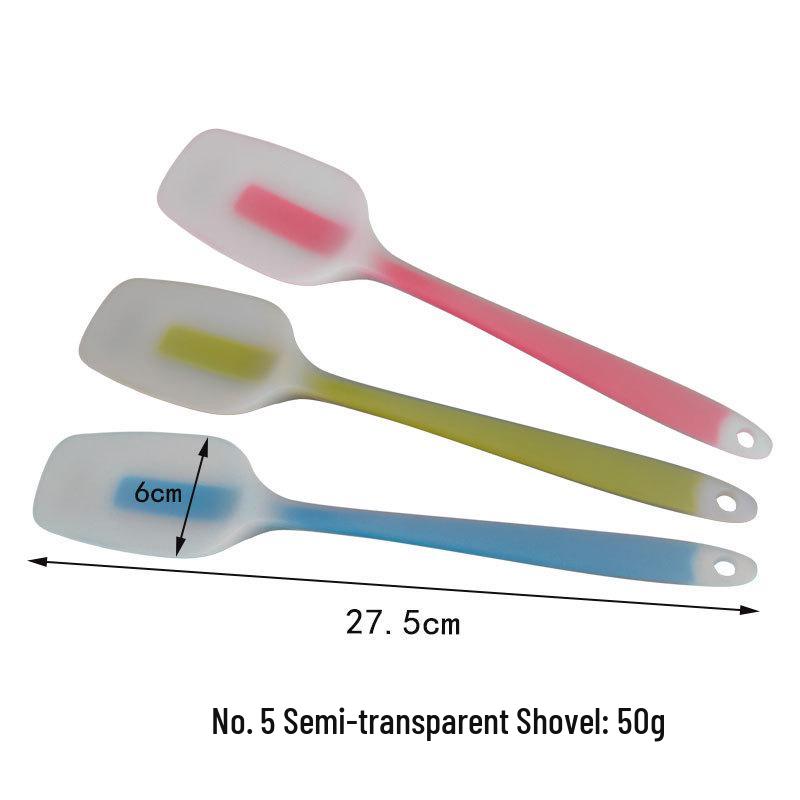 מרית ומגרדת סיליקון שקופה למחצה בצורת T לאפיית עוגות