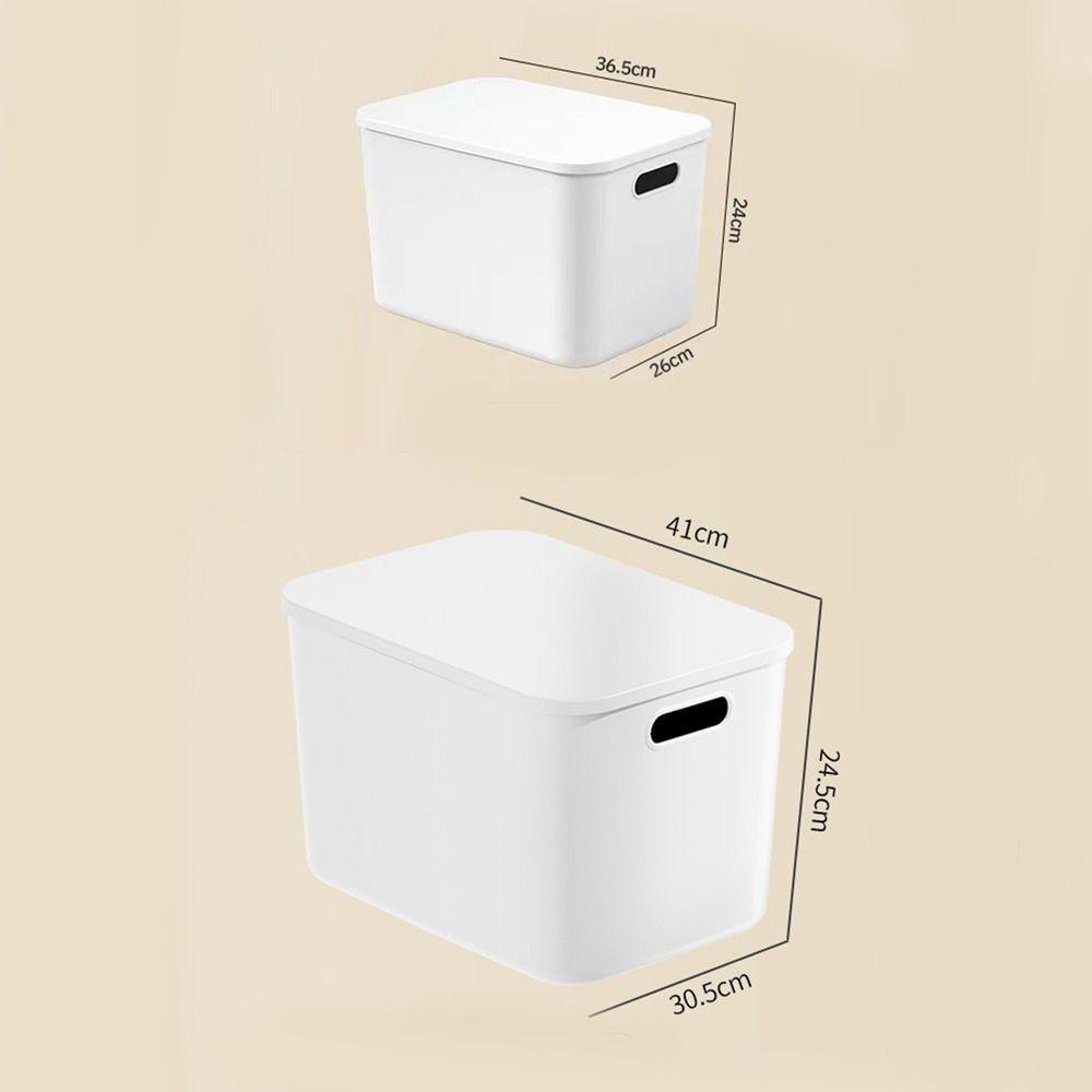 Neue stapelbare Aufbewahrungsbox mit Deckel, Kunststoff, Praktische Tisch-Organizer-Box, Solider Behälter für Zuhause, Schlafzimmer
