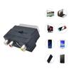 21PIN to 3RCA Female Adapter with On/Off Button for SCART Conversion Connect Satellite TV, Video Recorder, and More
