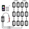 RGB LED Car Underbody Lights with 3D Lens and Music Rhythm APP Control for Off-Road Vehicles