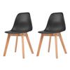 Day and Night - Day and Night Dining Chairs 2 Units Black Plastic