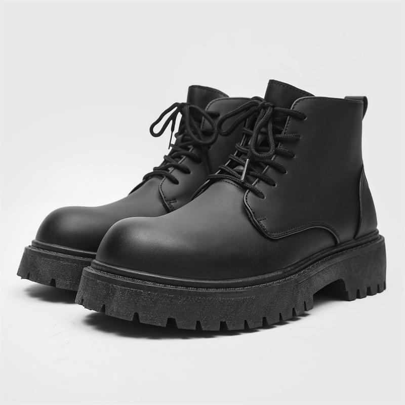 Herren Lederschuhe Japanischer Trend Hoher Wert Vielseitig Low Top Paris Big Head Derby Schuhe Herbst Britisch Lässig Herrenschuhe