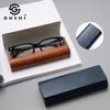 Trendy Unisex PU Leather Eyeglasses Case - High-End Soft Storage Box