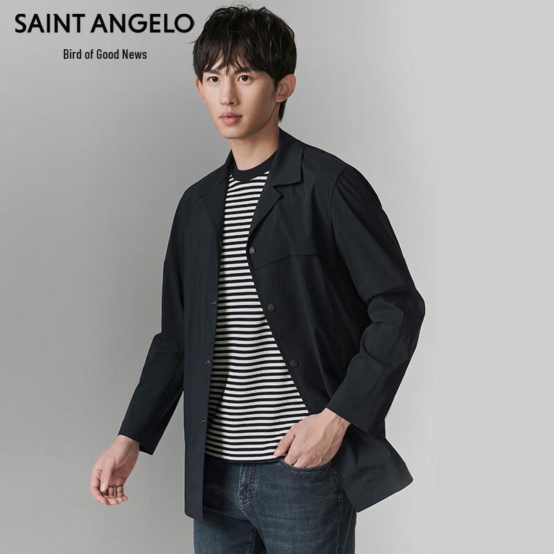 

Men s Hawaiian Collar Casual Trench Coat XL-50