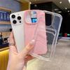 Luxury 2in1 Card Bag Candy Phone Case For iPhone 11 12 13 14 15 16 Pro Max TPU+PC Shockproof Bumper Back Cases Cover