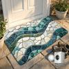 2D Flat 3D Visual Effect Mat Anti Slip Door Rug Floor Mat Thickened Bathroom Mat  Kitchen