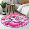 1PC cute cartoon unicorn Pattern printed Carpet Rug for Living Room Bedroom Home Sofa Decoration,Non-slip Floor Mat Floor mat