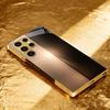 Sleek Gold & Black Gradient phone case glass s25 ultra case s26 ultra case for Samsung Galaxy S26 S25 S24 S23 S22 FE Ultra Plus
