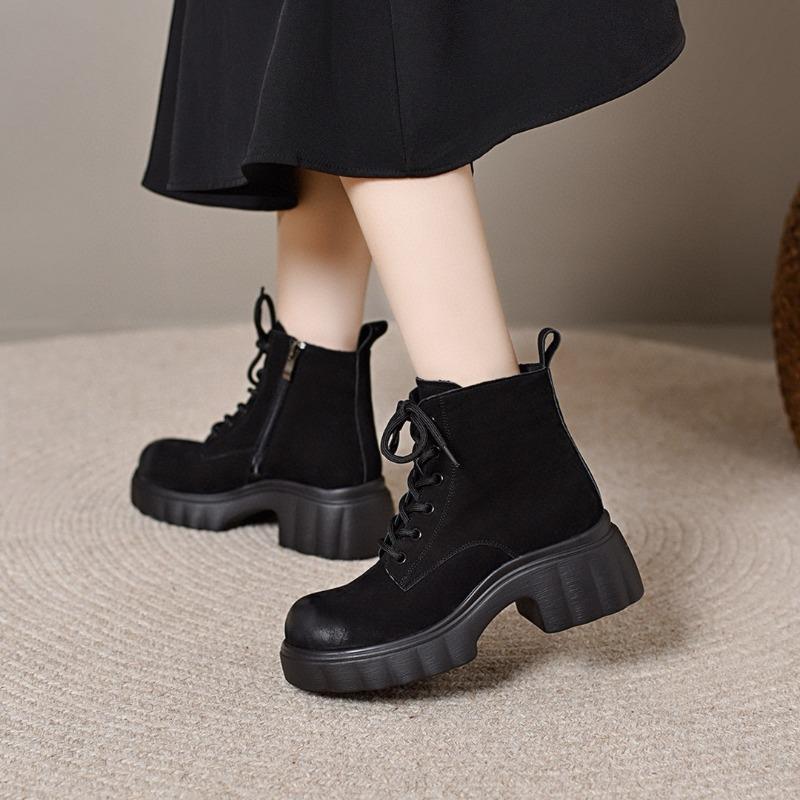 

Chunky Boots Short Boots Martin Boots 35 чёрный