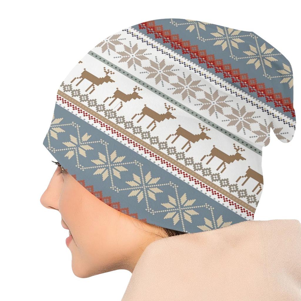 Skullies Beanies FAIR ISLE Mütze Winter Warm Bonnet Hüte Street Ski Cap