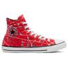 Converse Chuck Taylor All Star Comfortable Versatile High-Top Canvas Shoes Unisex Sneakers Splash-Red 170806C