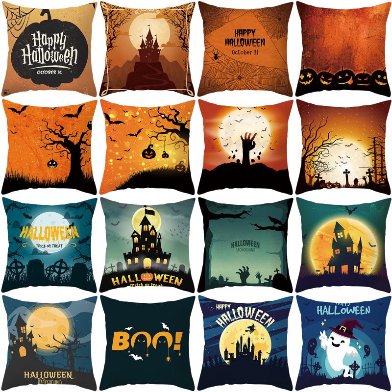 Pillow Covers Halloween Day Home Sofa Cushion Covers Office Supplies