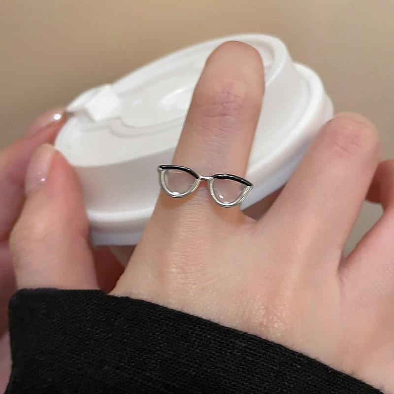 

Причудливые очки - Набор колец в форме: Медь - Сделано, Игривые и Стильные Аксессуары для Пальцев