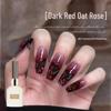 Super Flash Dark Night Rose Red Diamond Gel: Versatile Red Glitter Nail Art for Autumn/Winter