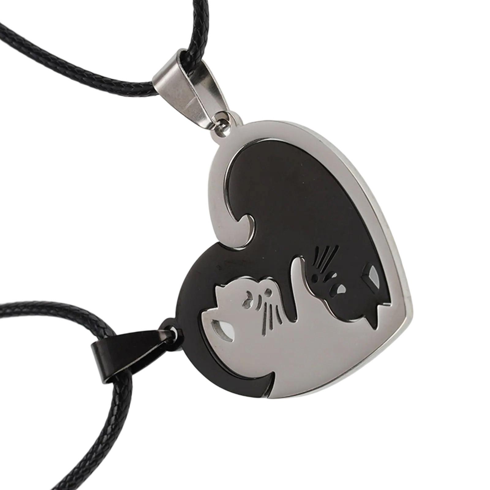 

Парные подвески-кошки, регулируемые по длине, парные цепочки, украшения для дружбы, подарок для любителей домашних животных и подростков 3