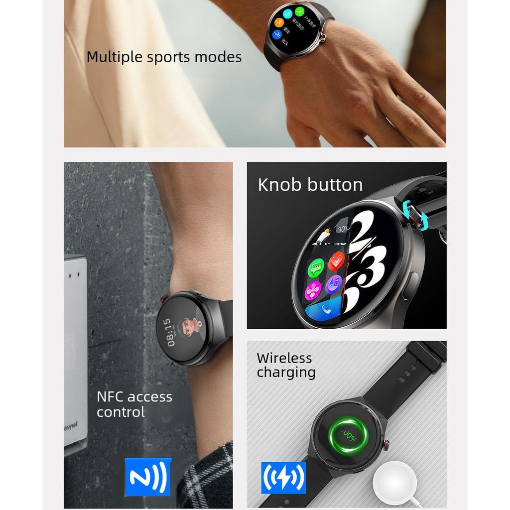 S22 NFC Smartwatch: Multifunktionale Sportuhr mit Gesundheitsüberwachung für Männer