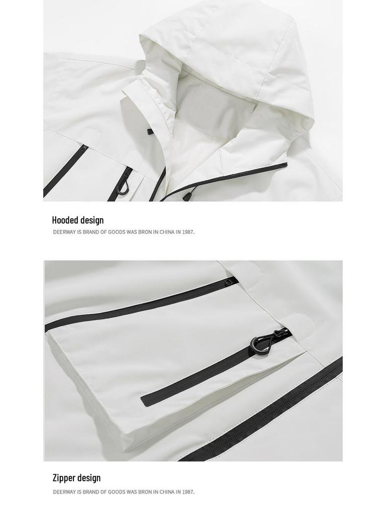 Unisex Kapuzen-Windbreaker - Neue 2024 Frühling/Herbst Freizeit-Outdoor-Sportjacke für Jugendliche und Studenten