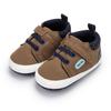 Stylish Lace-Up Baby Walking Shoes (0-1 Year) - Spring/Autumn, Non-Slip Canvas, Soft Cloth Sole, Wear-Resistant Toddler Shoes.