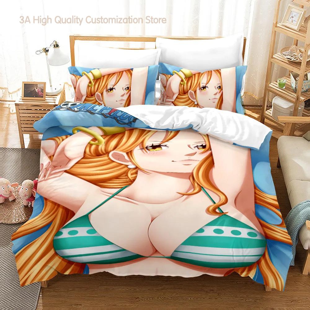 

Boa Hancock Bedding Set Single Twin Full Queen King Size Queen Empress Bed Set Aldult Boys Bedroom Duvetcover Sets 3D Print 013 EU single(135x200cm)