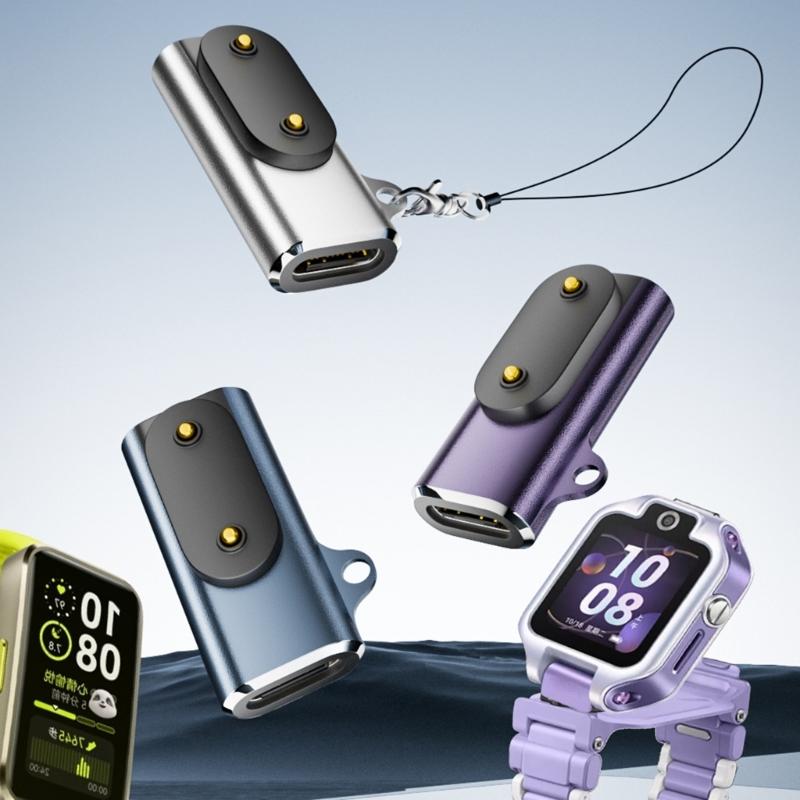 Universal Charging Adapters For Smartwatches Fitness Trackers Aluminum Alloy Construction Secure Stable Power Transfer