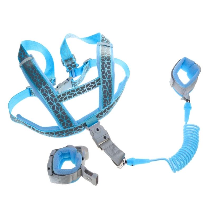 Outdoor Kids Toddler Safety Reflective Back Belt Baby Anti Lost Wrist Link Toddler Walk Leash Safety Harness Strap Rope