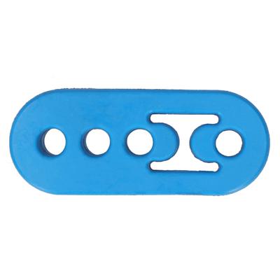 12mm Schalldämpferaufhängung Auspuffrohr 4 Löcher Verstellbar Polyurethan Puffer Stoßfest UniversalBlau