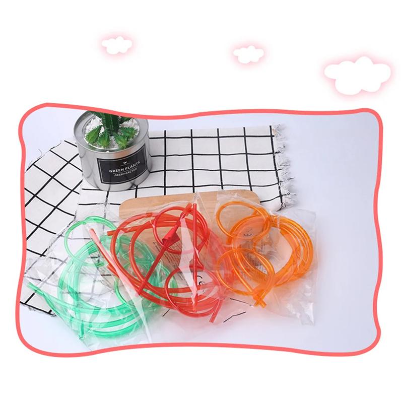 Strohhalmgläser, lustige weiche PVC-Gläser, flexible Trinkhalme, Partyzubehör für Kinder, Barzubehör, Zubehör, Kreativitätsspielzeug