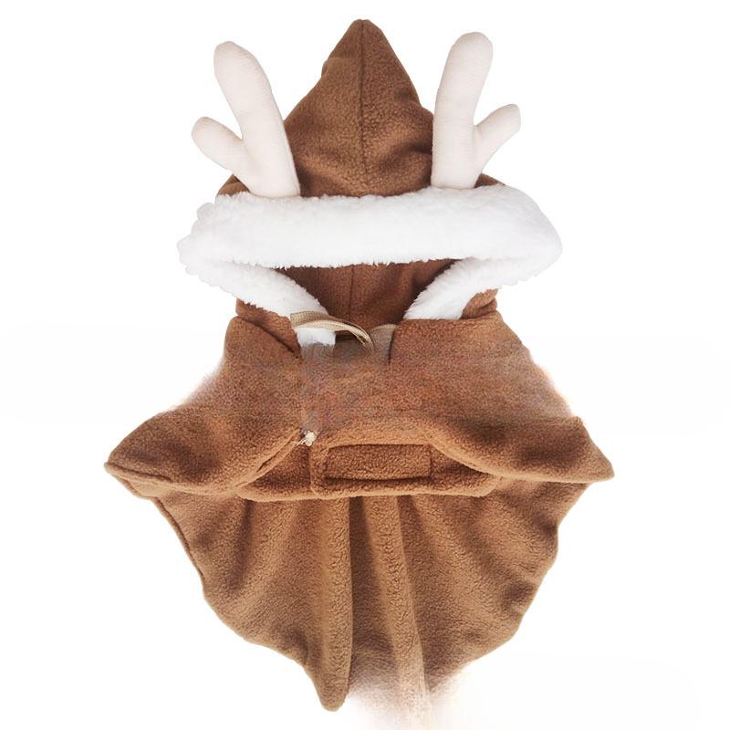 Pet Cat Christmas Reindeer Cape Autumn and Winter Dog Christmas Clothes Transform Into A Shawl