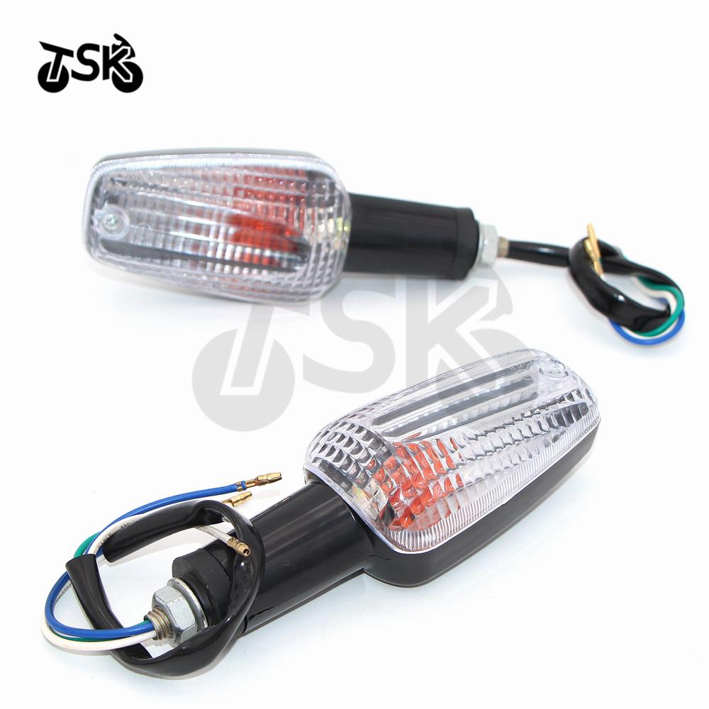 1 Pair Motorcycle Turn Signal Light ABS Motorbike Indicators Flashers Lamp For Honda CB 400 Super Four 99-03 CB 1100